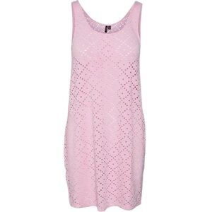 Vero Moda Pink Eyelet Midi Beach Dress NWT Size Small Balletcore